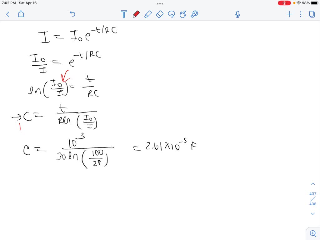 SOLVED: Problem 28.38 A capacitor is discharged through a 30.0 02 ...