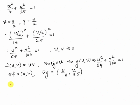 use-lagrange-multipliers-to-find-the-maximum-area-s-of-a-rectangle-inscribed-in-the-ellipse-x2-y2-1-16-25-xy-ry-x-v-x-give-your-answer-as-a-whole-or-exact-number-s-44726