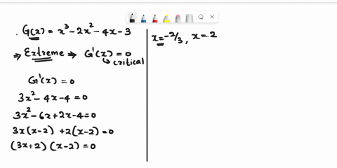 find-the-relative-extreme-points-of-the-function-if-they-exist-then-sketch-graph-of-the-function-gxx-_-2x-ax-3-52177