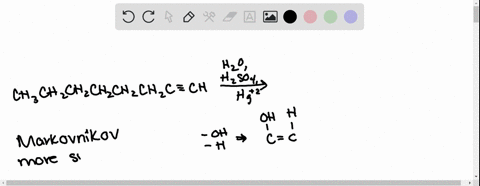draw-the-major-organic-products-of-the-following-reactions-including-stereochemistry-when-it-is-appropriate-hzo-hzso-hg-2-chch-ch_ch_ch-chz-cec-h-use-the-wedgelhash-bond-tools-to-indicate-st-32952