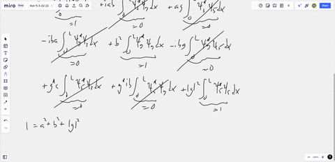 the-normalised-wavefunction-for-an-electron-in-an-infinite-1d-potential-well-of-length-61-pm-can-be-written-0592-3-0506-i-7g-5-as-the-individual-wavefunctions-are-orthonormal-use-your-knowledge-to-wor