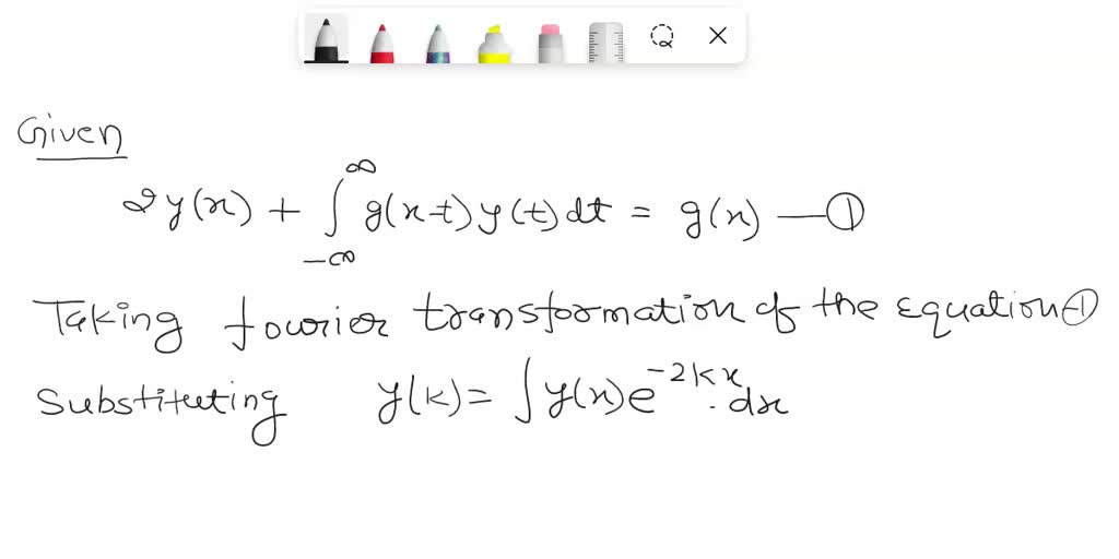 Solved: This Problem Involves Solving An Integral Equation For Y(x 