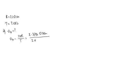an-object-moves-uniformly-around-a-circular-path-of-radius-210-cm-making-one-complete-revolution-every-205-s-a-what-is-the-translational-speed-of-the-object-ms-b-what-is-the-frequency-of-mot-29075