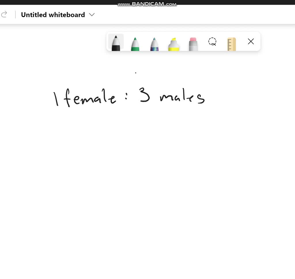 Solved there are 3 times as many males as females on the maths course