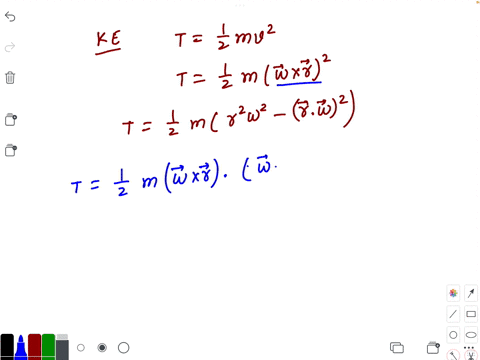 the-kinetic-energy-of-a-single-particle-is-given-by-tfrac12-m-v2-for-rotational-motion-this-becomes-98978