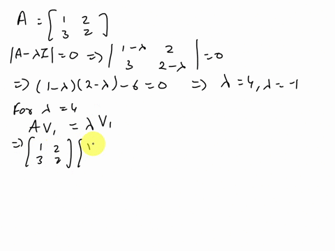 1-2-given-the-matrix-a-3-2-determine-which-of-the-following-vectors-are-eigenvectors-of-a-2-v1-v2-v3-v4-4-3-v5-3-b-find-the-corresponding-eigenvalues-for-each-eigenvector-99587