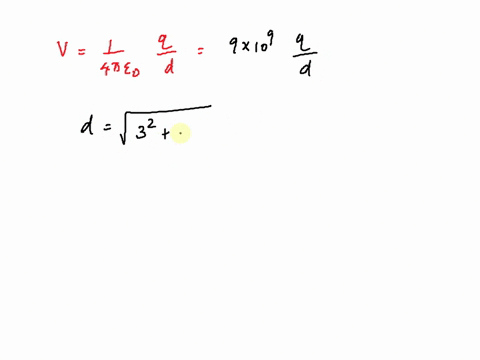 four-identical-point-charges-100-nc-are-placed-at-the-corners-of-a-rectangle-which-measures-60-m-x80-m-if-the-electric-potential-is-taken-to-be-zero-at-infinity-what-is-the-potential-at-the-39062