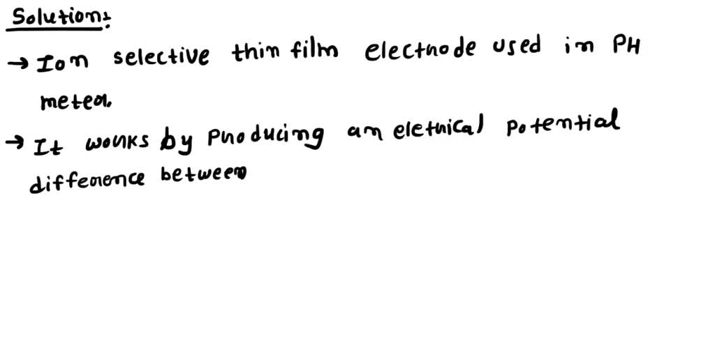SOLVED The glass electrode uses a combination electrode setup to