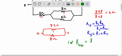a-find-the-equivalent-resistance-between-point-a-and-point-b-in-figure-25-57-6-if-the-potential-drop-between-point-a-and-point-b-is-120-v-find-the-current-in-each-resistor-400-600-9-200-q-40-45452