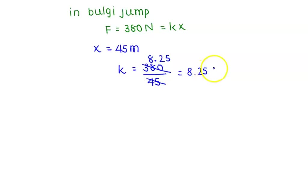 SOLVED Bungee Jump. A bungee cord is 30.0 m long and, when stretched a