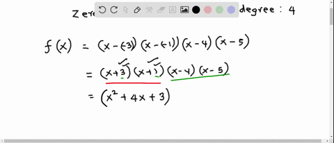 form-a-polynomial-whose-real-zeros-and-degree-are-given-zeros-3-145-degree-4-type-a-polynomial-with-integer-coefficients-and-a-leading-coefficient-of-1-fx-simplify-your-answer-80122