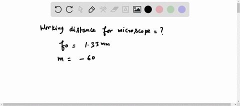 Working Distance In Microscope What magnification is produced by a 0.150 cm focal length...