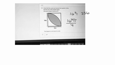 204-given-that-the-curves-are-formed-from-quarter-circles-find-the-area-of-the-shaded-region-give-your-answer-in-terms-of-t-16m-16m-the-diagram-is-not-drawn-to-scale-negurkumnelha-66802