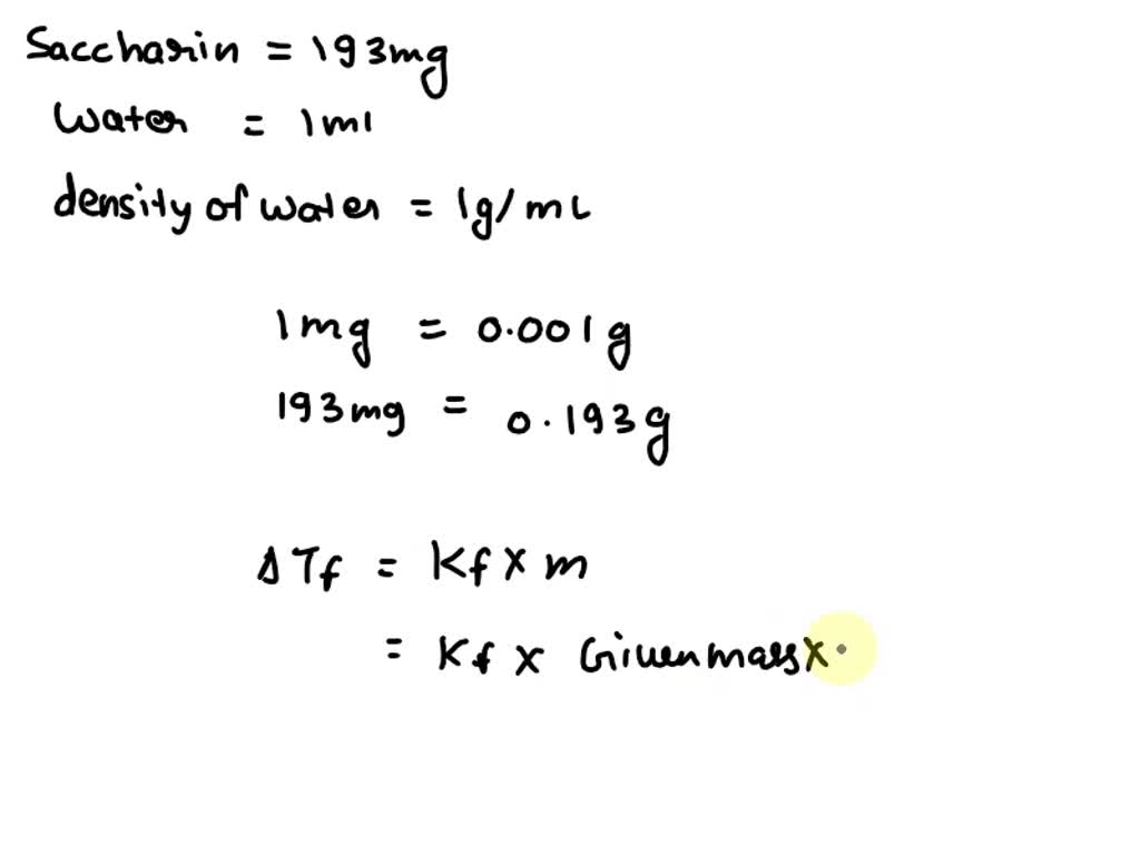 SOLVED Determine the melting point of an aqueous solution containing