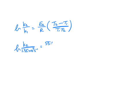 a-particular-first-order-reaction-has-a-rate-constant-of-135-x-102-s-1-at-250c-what-is-the-magnitude-of-k-at-at-950-c-if-ea-555-kjmol-56792