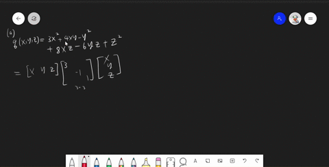 find-the-symmetric-matrix-that-corresponds-to-each-of-the-following-quadratic-forms-a-qx-y-z3-x24-2-05925