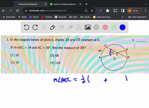 1-in-the-diagram-below-of-circle-0-chords-ab-and-cd-intersect-at-e-if-maec-34-and-ac-509-find-the-measure-of-db-50-34-1-16-3-68-0-2-18-4-118-10342