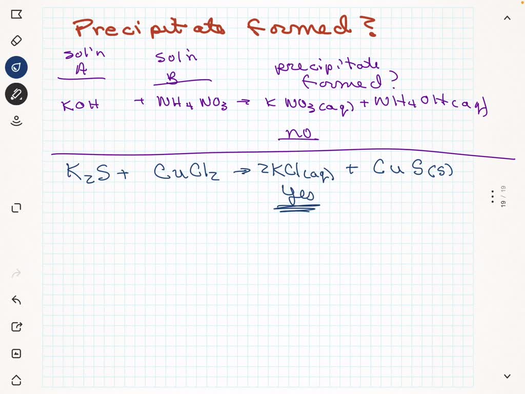 SOLVED Does a empirical formula of precipitate solution A solution B