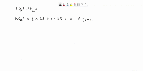 calculate-the-percent-water-by-mass-in-sodium-sulfide-nonahydrate-na2s9h2o-35556