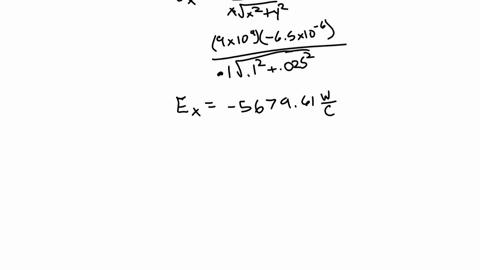 a-charged-line-extends-from-y250-mathrmcm-to-y-250-mathrmcm-the-total-charge-distributed-uniformly-along-the-line-is-650-mathrmnc