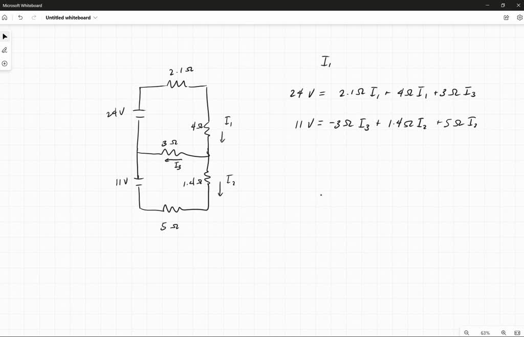 SOLVED: Consider the following figure. (Assume V = 11 V, R1 = 2.9 Ω ...