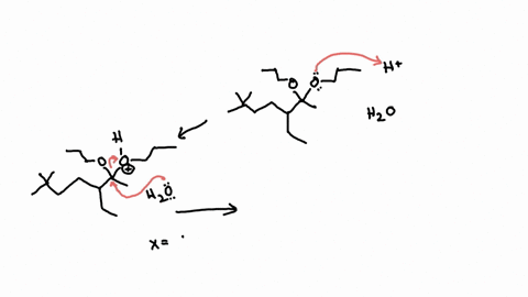 carbonyl-chemistry-predicting-the-reactants-or-products-of-acetal-hydrolysis-determine-the-structures-of-the-missing-organic-molecules-in-the-following-reaction-note-molecules-that-share-the-same-lett