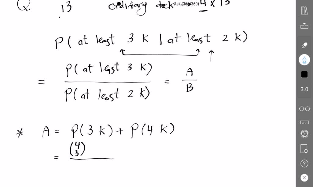 SOLVED: A hand of 13 cards is to be dealt at random and without ...