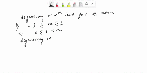 prove-that-the-degeneracy-of-the-nth-energy-level-in-the-hydrogen-atom-is-n2-disregarding-electron-spin-use-the-fact-that-the-hydrogen-states-are-labeled-by-three-integer-quantum-numbers-m-a-96803
