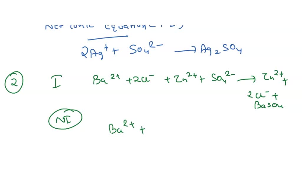 SOLVED: Lab B: Net lonic Equations for Double Replacement Reactions ...