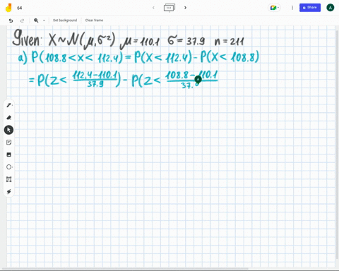 a-population-of-values-has-a-normal-distribution-with-1101-and-379-a-random-sample-of-size-n211is-drawn-afind-the-probability-that-a-single-randomly-selected-value-is-between-1088-and-1124ro-01014