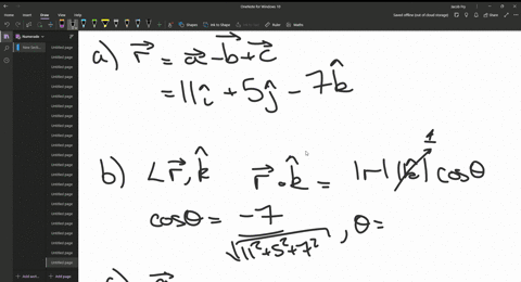a-in-unit-vector-notation-what-is-r-a-b-c-if-a5i4j-6k-b-2i-2j3k-c-4i3j2k-b-calculate-the-angle-between-r-and-the-positive-z-axis-c-what-is-the-component-of-a-along-the-direction-of-b-d-what-72727