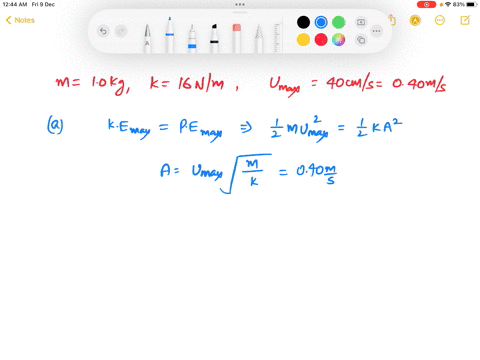 a-10-mathrmkg-block-is-attached-to-a-spring-with-spring-constant-16-nm-while-the-block-is-sitting-at-65306