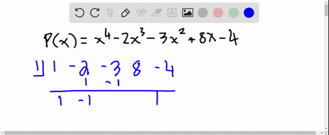 all-the-real-zeros-of-the-given-polynomial-are-integers-find-the-zeros-enter-your-answers-as-a-comma-separated-list-enter-all-answers-including-repetitions-px-x4-2x3-3x2-8x-4-x-write-the-pol-16773