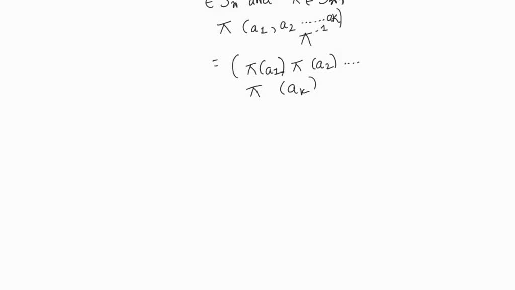 SOLVED: prove that two elements of the symmetric group Sn are conju ...