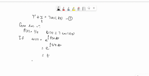 find-the-general-solution-of-the-given-differential-equation-and-use-it-to-determine-how-solutions-behave-as-t-y-7cos-2t-t-0-ifyou-do-not-use-the-palette-enclose-arguments-of-functions-numer-31517
