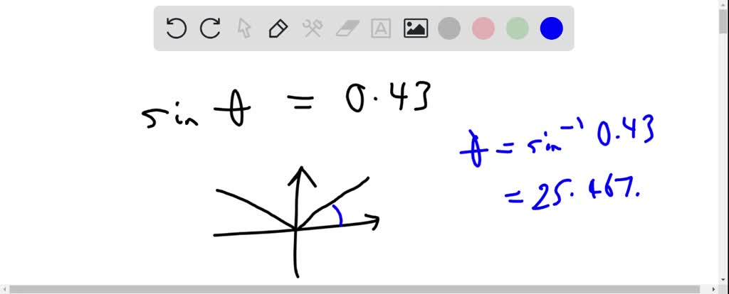 SOLVED: Find two angles between 0 degrees and 180 degrees whose sine ...