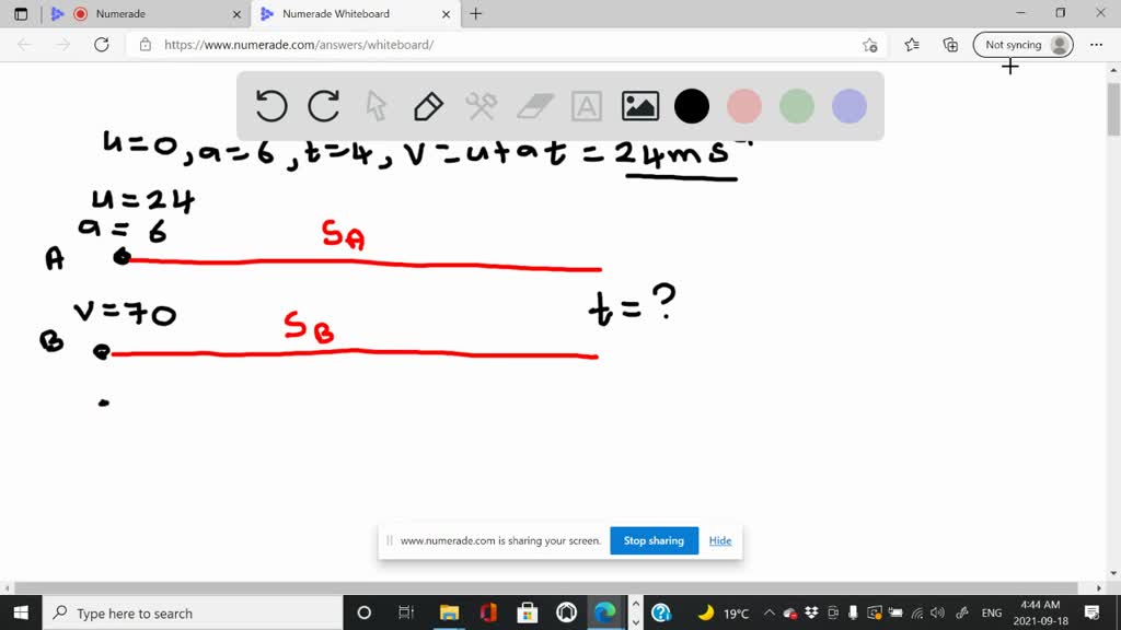 SOLVED A race driver has made pit stop to refuel. After refueling he starts from rest and