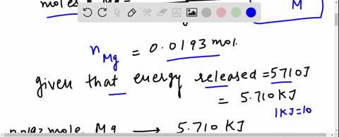what-is-the-enthalpy-change-for-this-reaction-in-kilojoules-per-mole-of-magnesium-reacting-0468-g-mg-reacting-00193-mol-mg-reacting-80844-g-hcl-solution-5710-j-released-37111