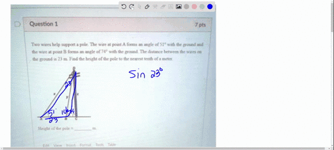 question-1-7-pts-tvo-utce-hclp-suppont-polethe-wre-at-pomt-a-forms-angle-of-slf-wath-the-ground-and-thc-wutc-e-point-b-forms-angle-of-74-ith-the-zound-tbe-dustance-bcnuiccn-tbc-uc-90-fround-99748