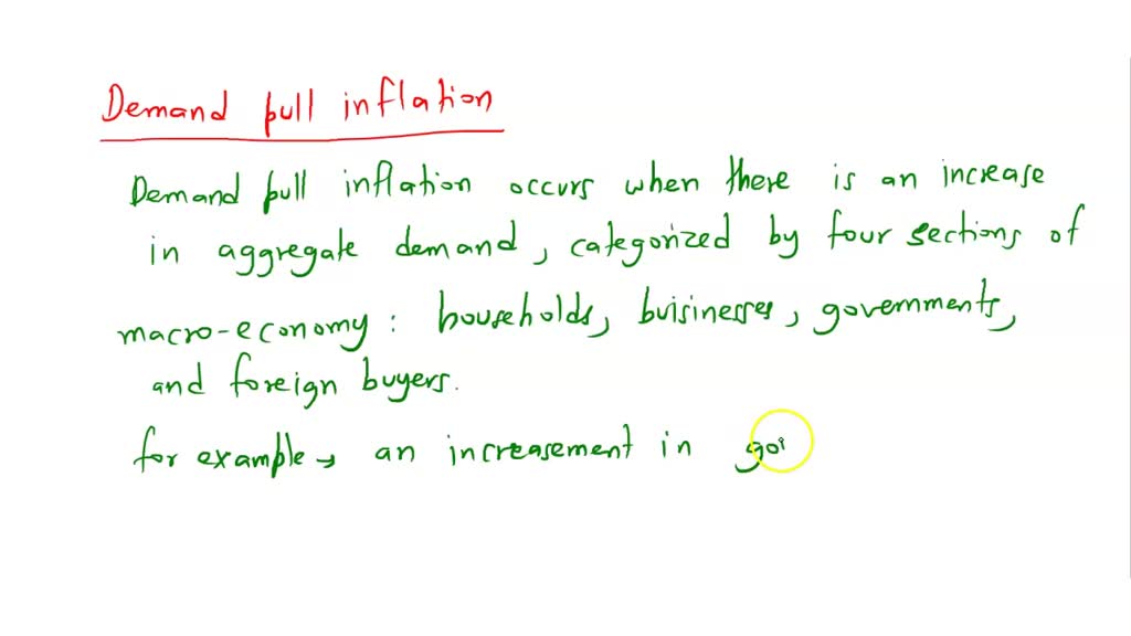 Solved Explain In Detail The Differences Between Demand Pull Inflation