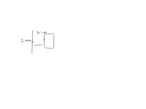 in-the-figure-below-the-current-in-the-long-straight-wire-is-i1-440-a-and-the-wire-lies-in-the-plane-of-the-rectangular-loop-which-carries-a-current-i2-100-a-the-dimensions-in-the-figure-are-00028