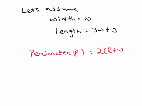 the-length-of-a-rectangle-is-three-more-than-triple-the-width-if-the-perimeter-is-134-inches-find-the-dimensions-the-width-inches-the-length-inches-80747
