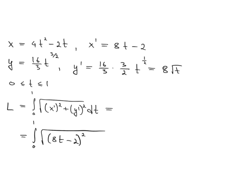 1-what-is-the-length-of-the-parametric-curve-given-by-x4t-2-2t-y-163-t-32-in-the-interval-0-t-1-a3-b6-c10-d15-e-none