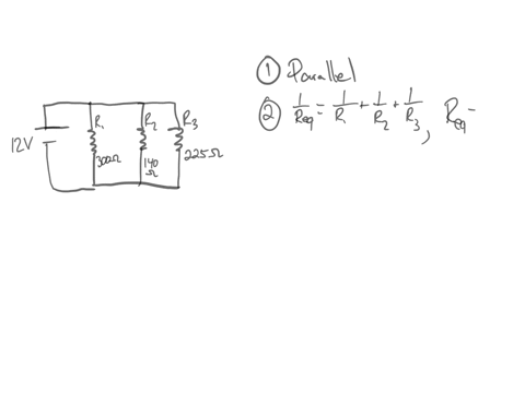 the-battery-voltage-is-12v-and-the-resistances-of-the-resistors-are-r1-300-ohms-r2-140-ohms-r3-225-ohms-reportpredict-the-following-in-this-circuit-the-resistors-are-connected-in-_______-the-equivalen
