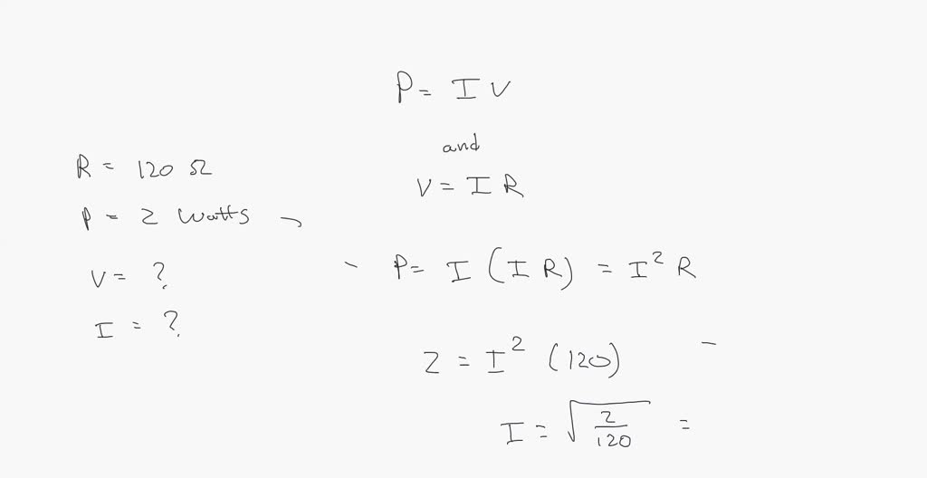 SOLVED: CH-428: What is the maximum permissible current in a 120 ohm ...