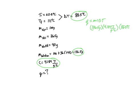 in-a-coffee-cup-calorimeter-1-mol-naoh-and-1-mol-hcl-initially-at-225-oc-celsius-are-mixed-in-100g-of-water-to-yield-the-following-reaction-naoh-hcl-naaq-cl-aq-h2ol-after-mixing-the-temperat-79121