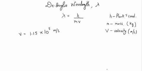 what-is-the-de-broglie-wavelength-of-an-electron-traveling-at-115105ms-21076