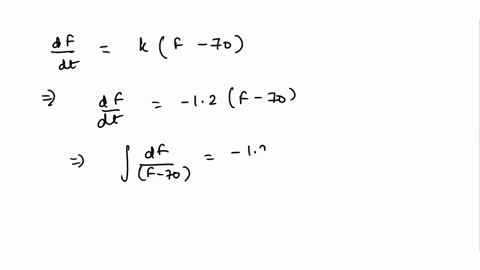 an-object-with-initial-temperature-160-f-is-submerged-in-large-tank-of-water-whose-temperature-is-70-f-find-a-formula-for-ft-the-temperature-of-the-object-after-t-minutes-if-the-cooling-cons-23088