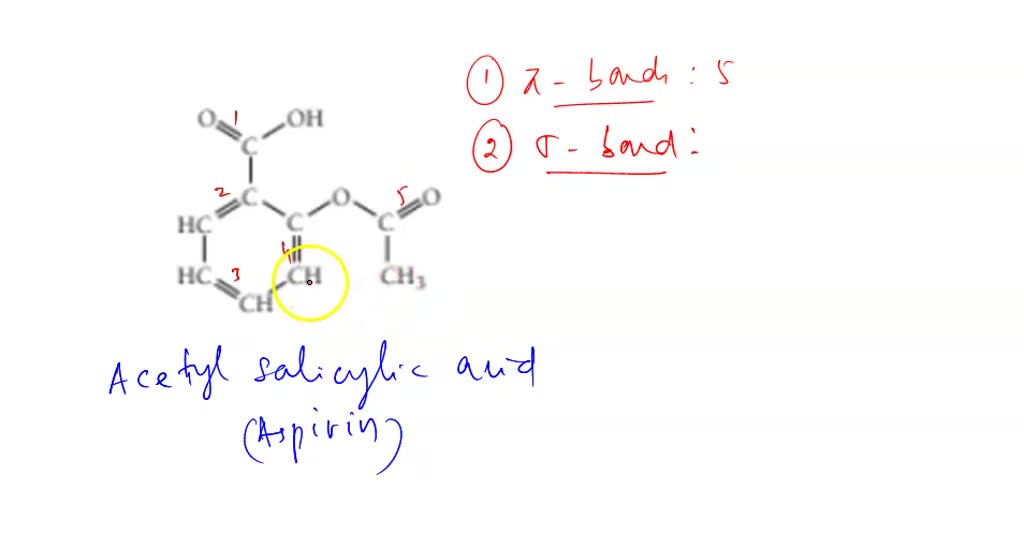 SOLVED: The structure of acetylsalicylic acid (aspirin) is shown here ...