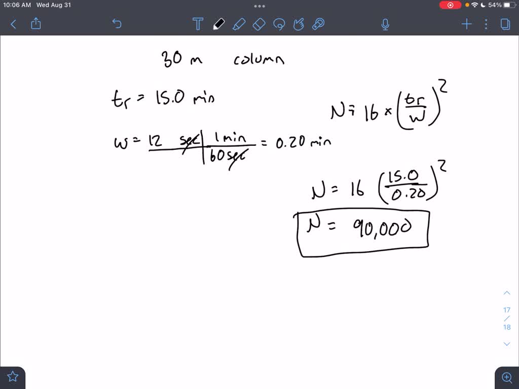 SOLVED Question 10 1 pts An analyst does gas chromatography with 30m